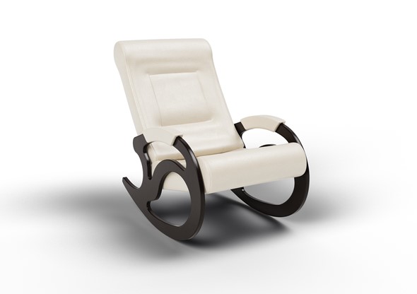 Кресло-качалка Вилла, экокожа крем 11-К-КР в Орске - изображение