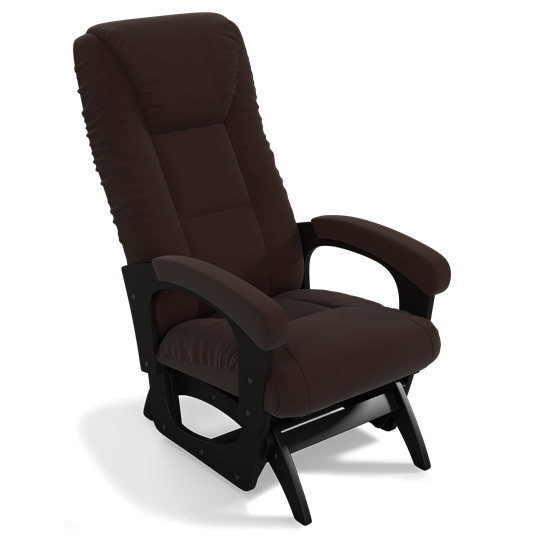 Кресло-качалка Леон маятниковая, ткань AMIGo шоколад 29-Т-Ш в Орске - изображение 1