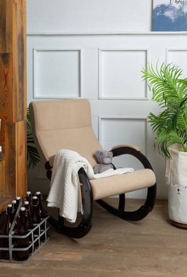 Кресло-качалка в гостиную Корсика, ткань Amigo Beige 34-Т-AB в Бузулуке - изображение 8