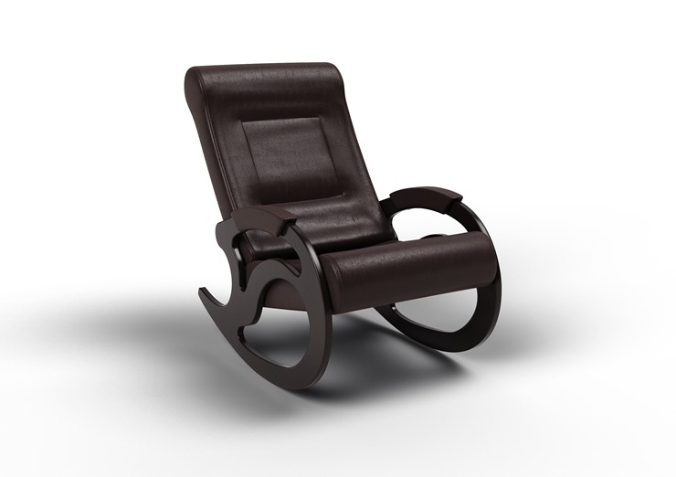 Кресло-качалка Вилла, экокожа крем 11-К-КР в Орске - изображение 1