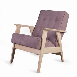 Кресло Ретро (беленый дуб / RS 12 - розовый) в Бузулуке