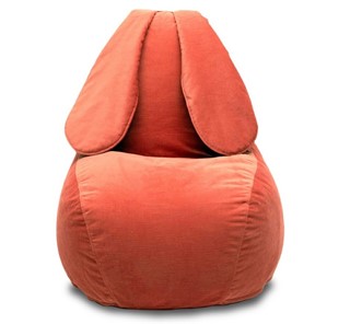 Кресло-игрушка Зайка (длинные уши), оранжевый в Орске
