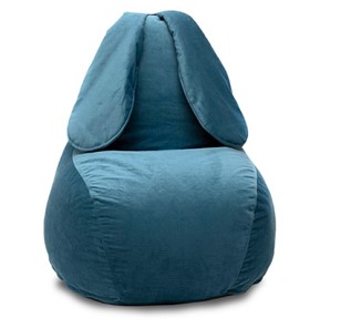 Кресло-игрушка Зайка (длинные уши), синий в Оренбурге