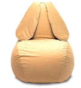 Кресло-мешок Зайка (длинные уши), желтый в Оренбурге