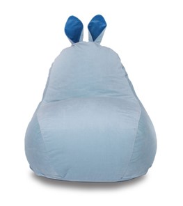 Кресло-мешок Зайка (короткие уши), голубой в Орске