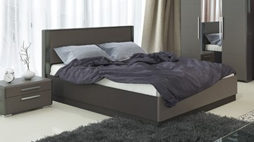 Кровать с механизмом двуспальная Наоми 1600, цвет Фон серый, Джут СМ-208.01.02 в Орске