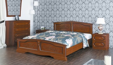 Кровать двуспальная Елена (Орех) 180х200 в Бузулуке