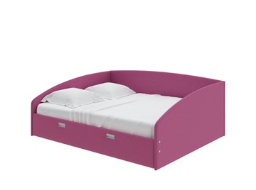 Спальная кровать Bono 160х200, Рогожка (Savana Berry) в Орске