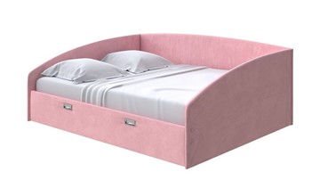 Кровать в спальню Bono 160х200, Велюр (Casa Жемчужно-розовый) в Бузулуке