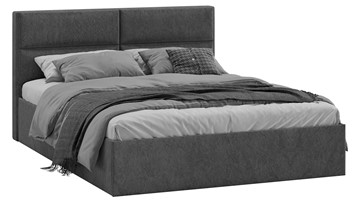 Кровать спальная Глосс Тип 1 (Микровелюр Wellmart Graphite) в Орске