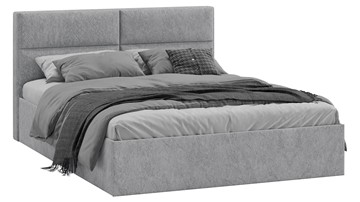Кровать 2-спальная Глосс Тип 1 (Микровелюр Wellmart Silver) в Орске