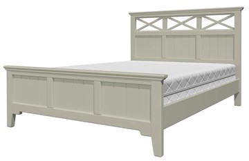 Спальная кровать Грация-5 с фисташковым карнизом (Фисташковый) 160х200 в Бузулуке