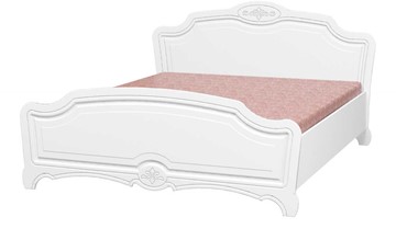 Двуспальная кровать Лотос (Лак-Белый Жемчуг) 160х200 в Орске