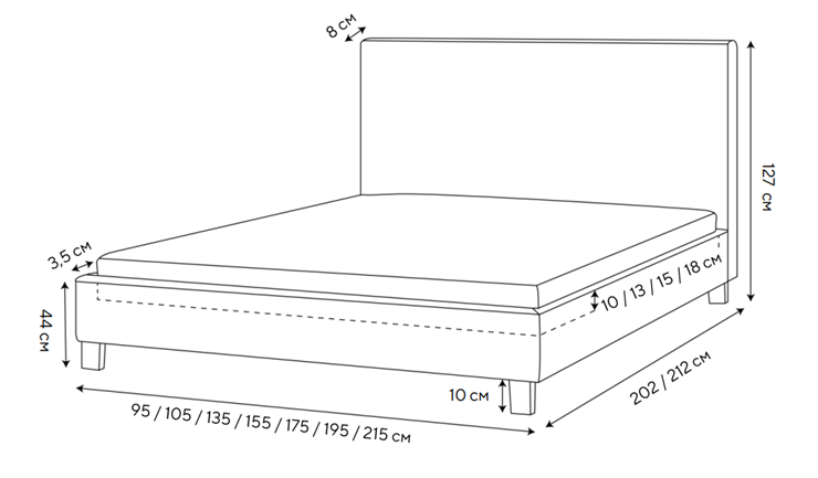 Спальная кровать Routa 200х200, Велюр (Monopoly Мятный лёд (670)) в Бузулуке - изображение 1