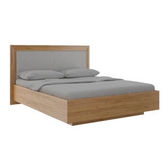 Кровать двуспальная с подъемным механизмом Глэдис М33 (Дуб золотой) в Орске