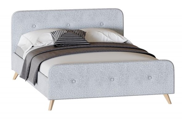 Кровать в спальню Сиерра 1600 (без основания) Аура серый в Орске - изображение
