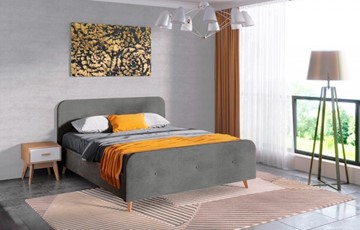 Спальная кровать Сиерра 1600 (с основанием) Торонто серый в Орске - предосмотр 1