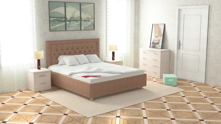 Кровать 2-спальная Валенсия 160х200 (с основанием) в Орске - изображение 3