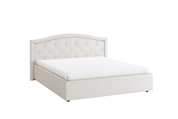 Двуспальная кровать Верона 1,6 белый (экокожа) в Бузулуке