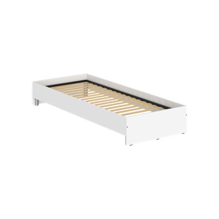 Кровать без изголовья KANN KBW 208 2040х840х300 мм. Белый в Орске - изображение