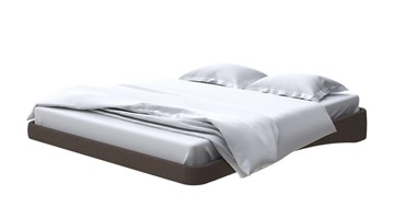 Парящая кровать 160х200, Рогожка (Savana Chocolate) в Орске