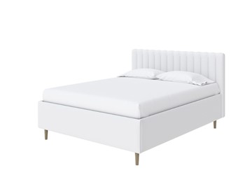 Кровать с бельевым ящиком Madison Lite 160x200, Экокожа (Белый) в Орске
