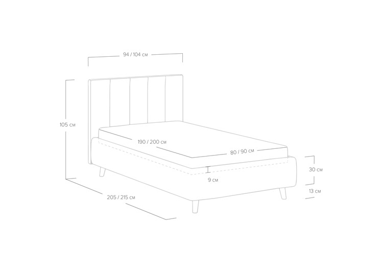 Кровать с механизмом 1-спальная Alma 90х200 в Бузулуке - изображение 4