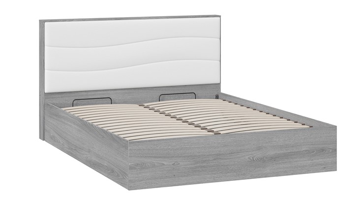 Кровать с механизмом двуспальная Миранда тип 1 (Дуб Гамильтон/Белый глянец) в Бузулуке - изображение 2