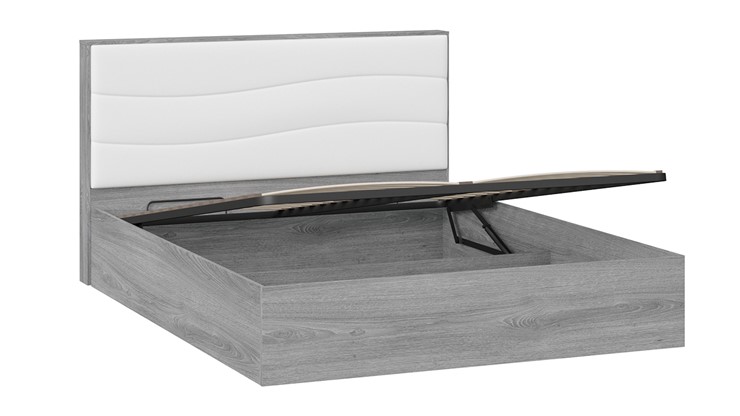 Кровать с механизмом двуспальная Миранда тип 1 (Дуб Гамильтон/Белый глянец) в Бузулуке - изображение 3
