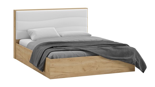 Кровать с подъемным механизмом Миранда тип 1 (Дуб крафт золотой/Белый глянец) в Бузулуке - изображение