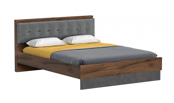 Кровать с основанием Глазго 1600, Металл Бруклин/Таксония в Орске - изображение