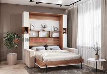 Кровать-шкаф с диваном Добрава, 1400х2000 в Бузулуке