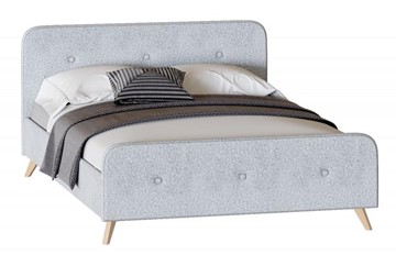 Кровать односпальная Сиерра 1200 (с основанием) Аура серый в Орске
