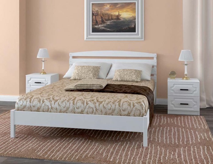 Кровать 1.5-спальная Камелия-1 (Белый Античный) 140х200 в Орске - изображение 1