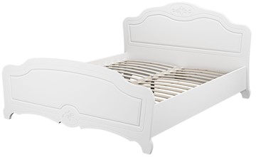 Полуторная кровать Лотос (Белый) 140х200 с основанием в Бузулуке - предосмотр 1