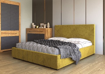 Спальная кровать Нельсон Абстракция 120х200 (вариант 1) с основанием в Бузулуке - предосмотр 1