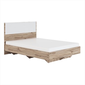Спальная кровать Николь (мод.1.2) 1,4 белая экокожа, с ортопедическим основанием в Бузулуке