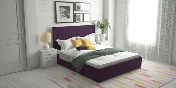 Кровать с механизмом двуспальная Палермо 160х200 (с коробом) в Орске - изображение