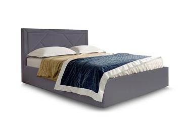 Двуспальная кровать с механизмом Сиеста1600, Велюр Альба темно серый в Орске