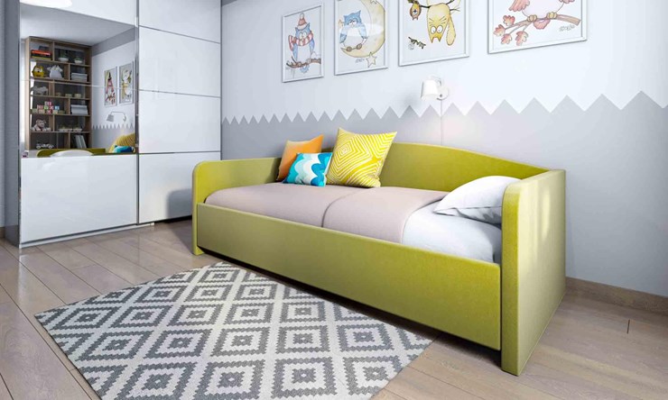 Кровать 1-спальная Uno 90х190 с основанием в Бузулуке - изображение 1