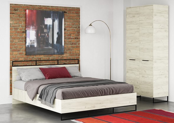 Набор мебели для спальни Loft, Дуб крафт белый в Бузулуке - изображение