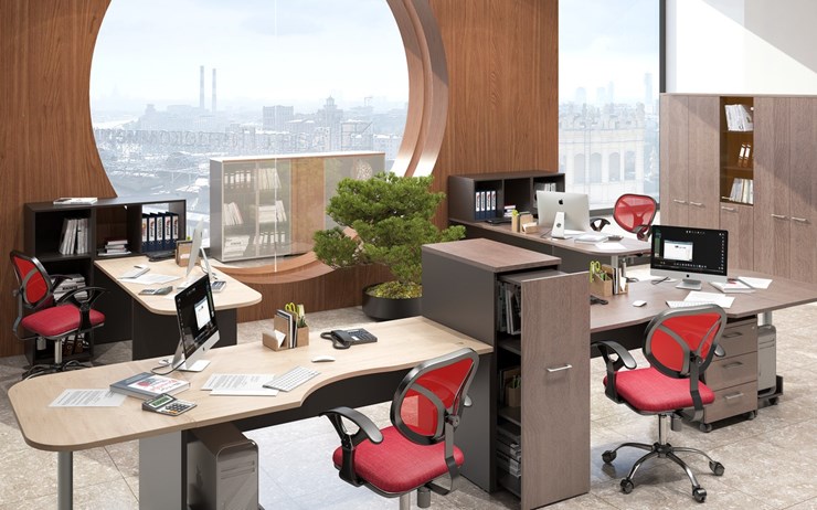 Офисный набор мебели Xten в опенспэйс для четырех сотрудников в Орске - изображение 5