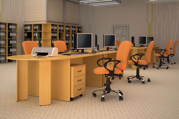Мебель для персонала Классик рабочее место для опенспэйса (фрифло) в Бузулуке - изображение