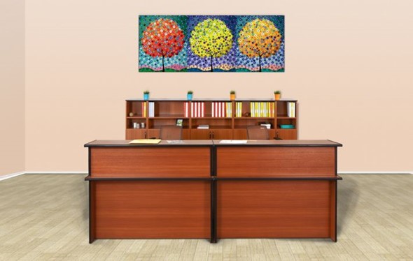 Мебель для приемной Дин-Р (французский орех) в Бузулуке - изображение