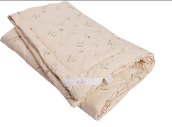Одеяло Овечья шерсть, теплое, ПВХ, тик в Бузулуке - изображение