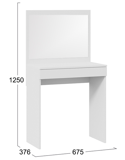 Стол туалетный Никки тип 1 (Белый Ясень) в Бузулуке - изображение 6