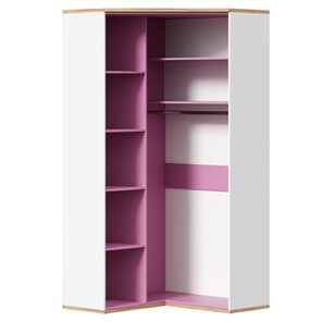 Детский угловой шкаф Урбан 528.060, белый/розовый в Бузулуке - предосмотр 3