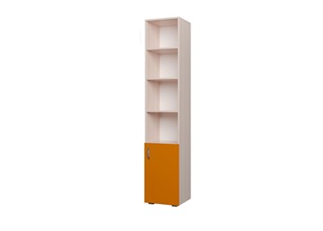 Детский шкаф 400 1Д Млечный дуб, Оранжевый в Бузулуке