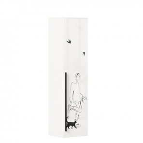 Шкаф 1-створчатый Джоли Тип 1 ЛД 535.010, Серый шелк в Бузулуке