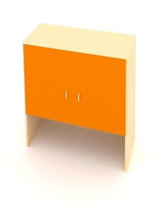 Детский шкаф ДШ-1М МДФ Беж + Оранжевый в Бузулуке